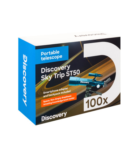 Teleskopas su knyga Discovery Sky Trip ST50