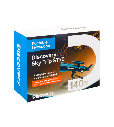 Телескоп Discovery Sky Trip ST70 70/400 140x с книгой