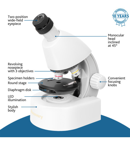 Микроскоп Discovery Micro Polar, 40x-640x, с книгой