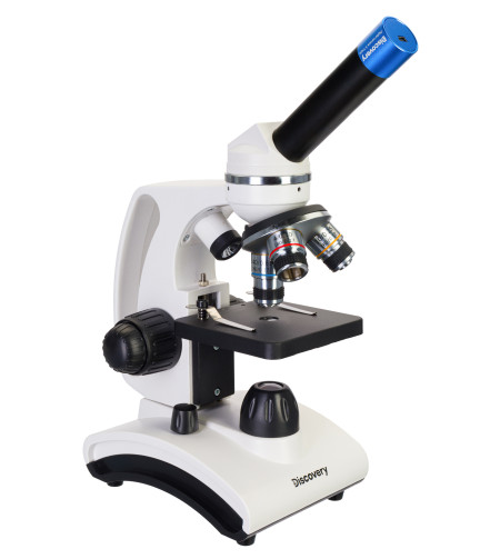 Discovery Femto Polar digital microscope with book