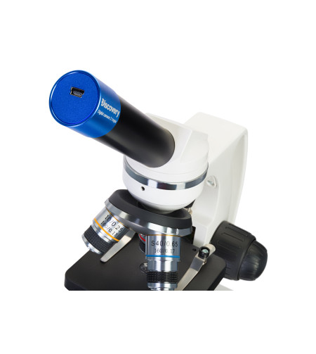 Discovery Femto Polar digital microscope with book