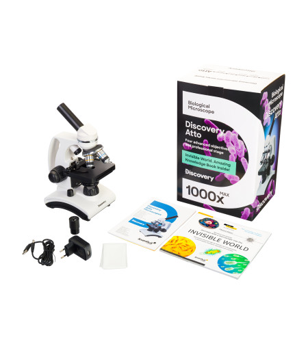 Discovery Atto Polar microscope with book