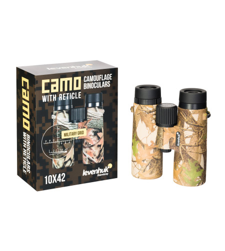 Levenhuk Camo Dots 10x42 binokkel koos võrega