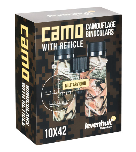 Бинокль Levenhuk Camo Dots 10x42 с сеткой