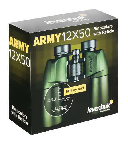 Binoklid võrega Levenhuk Army 12x50