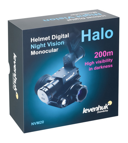 Монокуляр цифровой ночного видения Levenhuk Halo NVM20 Helmet, с креплением на шлем