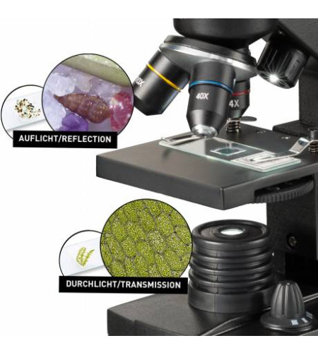 Микроскоп NATIONAL GEOGRAPHIC 40X-1280X с экспериментальным набором и адаптером для смартф