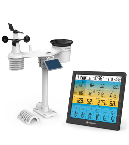 BRESSER 7-в-1 6 дней 4CAST PRO SF WIFI солнечный погодный центр 7-в-1