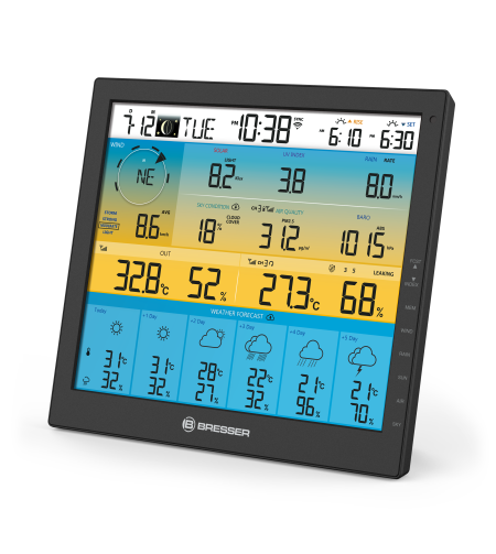 BRESSER 7-в-1 6 дней 4CAST PRO SF WIFI солнечный погодный центр 7-в-1