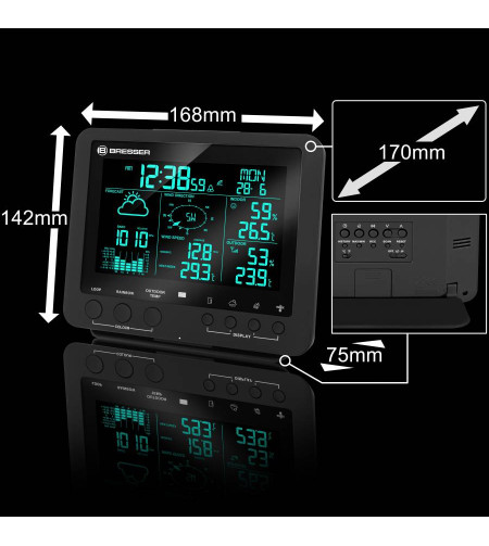 Профессиональный погодный центр Bresser 5-в-1 с 256-цветным дисплеем