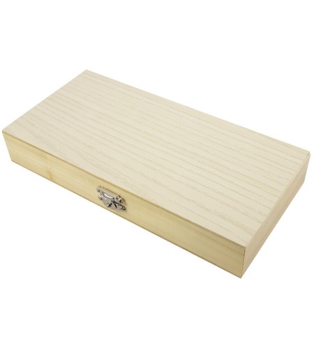 Prepared slide set, 40 slides in a wooden box, Omegon