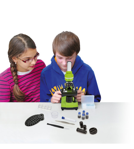 Microscope Bresser Junior Biolux SEL 40–1600x, green