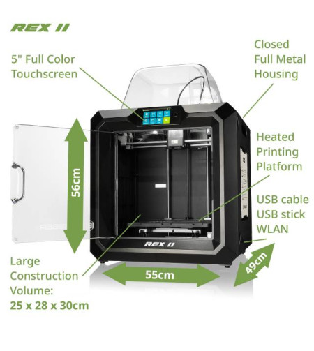 BRESSER REX II Wi-Fi 3D Printer