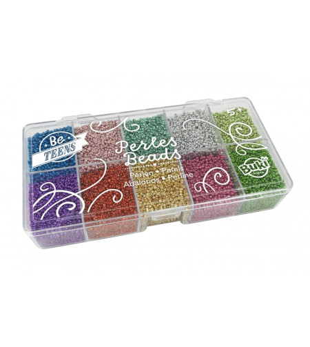 Box of metallic beads, Buki