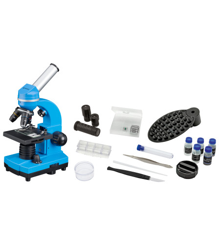 Microscope Bresser Junior Biolux SEL 40–1600x, blue