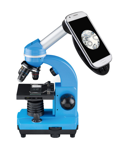 Microscope Bresser Junior Biolux SEL 40–1600x, blue