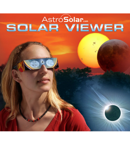 Solar Viewer AstroSolar® Silver/Gold solar eclipse observing glasses