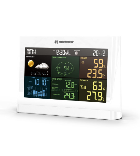 BRESSER 5-in-1 Comfort Weather Station with Colour Display white