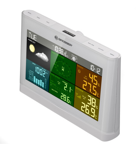 BRESSER 5-in-1 Comfort Weather Station with Colour Display white