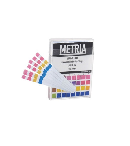 pH indicator paper with 4 strips (100 psc)