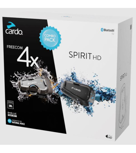 CARDO FREECOM 4X & SPIRIT HD BUNDLE