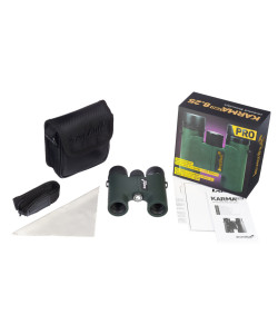 Levenhuk Karma PRO 8x25 Kompakts Mitrumizturīgs Roof Prizmas Binoklis ar Dzidrinātiem BAK4
