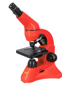 Microscope Levenhuk Rainbow 50L Orange 40x - 800x with experimental kit K50