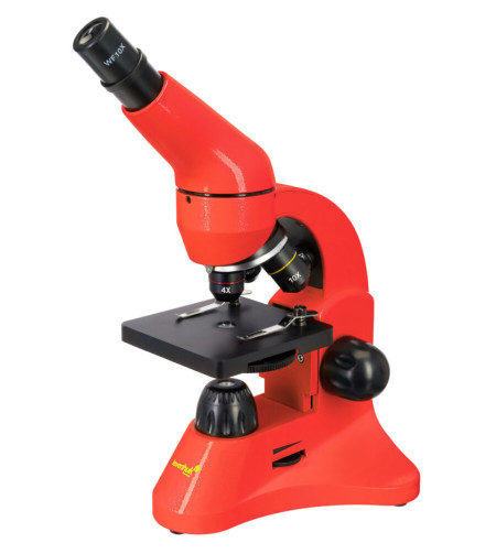 Microscope Levenhuk Rainbow 50L Orange 40x - 800x with experimental kit K50