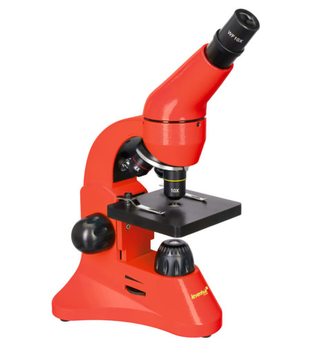 Microscope Levenhuk Rainbow 50L Orange 40x - 800x with experimental kit K50