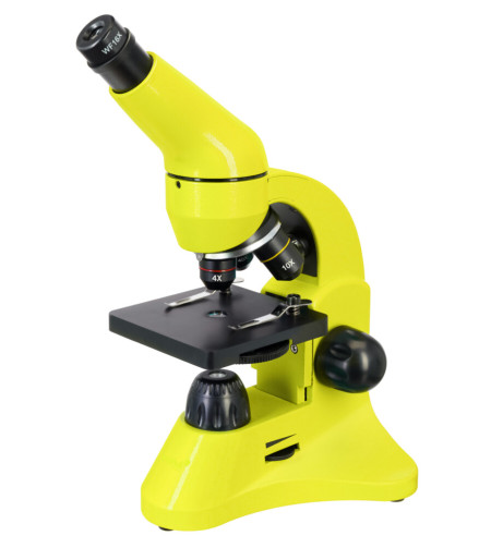 Microscope Levenhuk Rainbow 50L PLUS Lime 64x–1280x with experimental kit K50