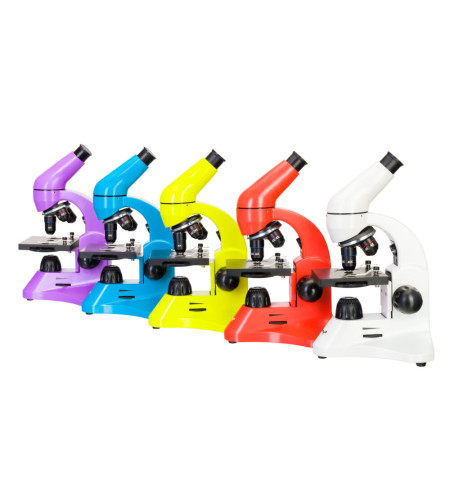 Microscope Levenhuk Rainbow 50L PLUS Lime 64x–1280x with experimental kit K50