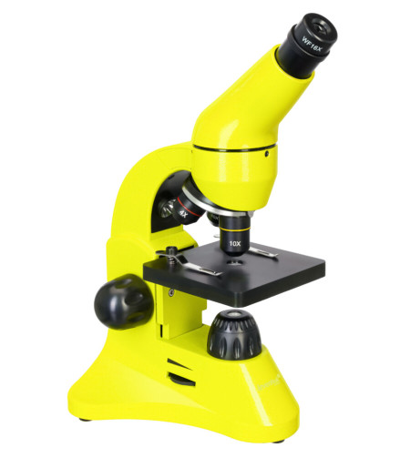 Microscope Levenhuk Rainbow 50L PLUS Lime 64x–1280x with experimental kit K50