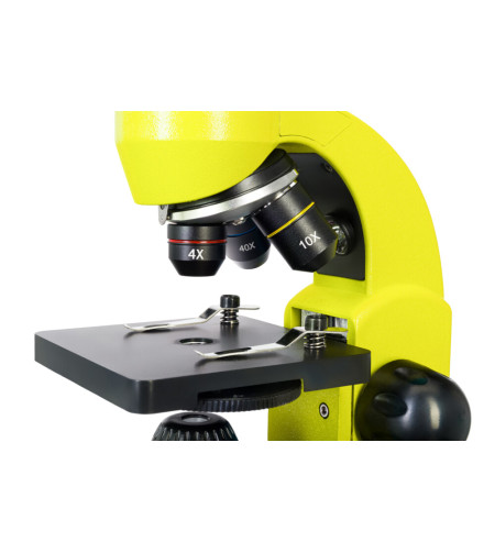 Microscope Levenhuk Rainbow 50L PLUS Lime 64x–1280x with experimental kit K50