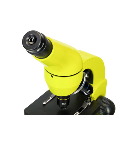 Microscope Levenhuk Rainbow 50L PLUS Lime 64x–1280x with experimental kit K50
