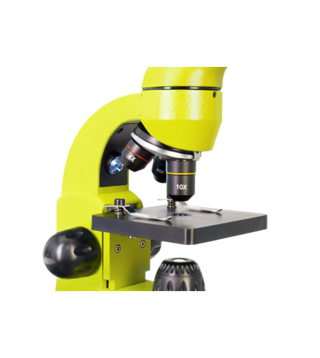 Microscope Levenhuk Rainbow 50L PLUS Lime 64x–1280x with experimental kit K50