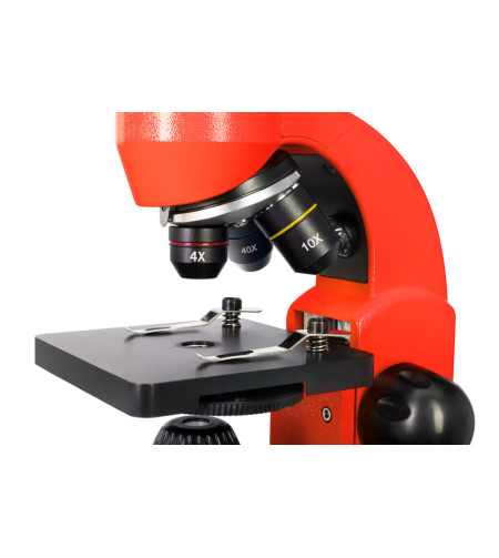 Microscope Levenhuk Rainbow 50L PLUS Orange 64x–1280x with experimental kit K50