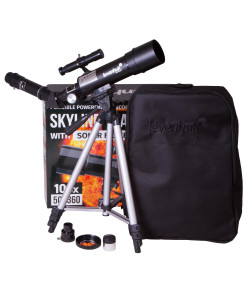 Teleskops Levenhuk Skyline Travel Sun 50 <135x ar mugursomu un saules filtru