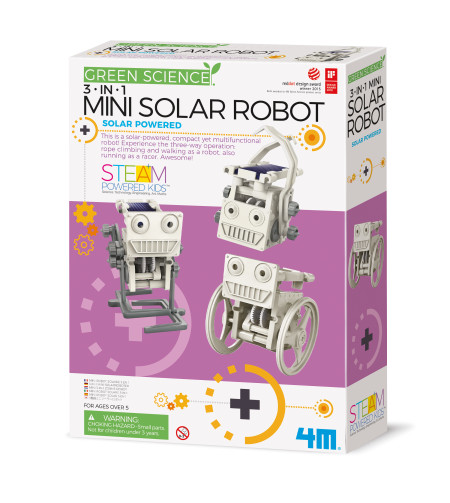 Mini robots ar saules enerģiju - Green Science