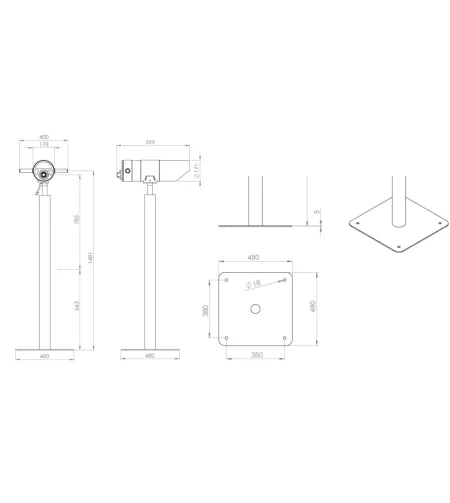 Stacionārais skatu tālskatis 25x100mm (bez monētu mehānisma)