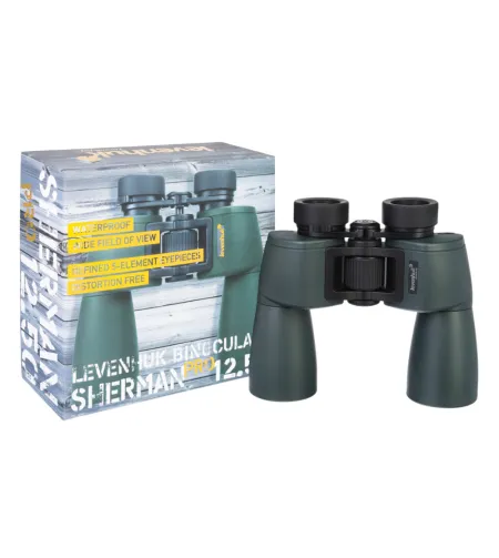 Levenhuk Sherman PRO 12x50  Compact Porro Prism Waterproof Binoculars