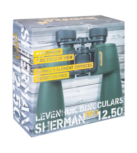 Levenhuk Sherman PRO 12x50  Compact Porro Prism Waterproof Binoculars