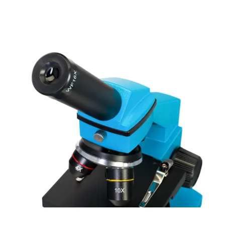 Microscope Levenhuk Rainbow 2L PLUS Azure 64x - 640x with experiment kit K50