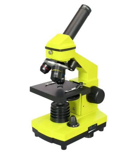 Microscope Levenhuk Rainbow 2L PLUS 64x - 640x Lime with experiment kit K50