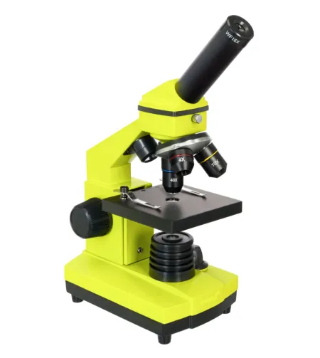 Microscope Levenhuk Rainbow 2L PLUS 64x - 640x Lime with experiment kit K50