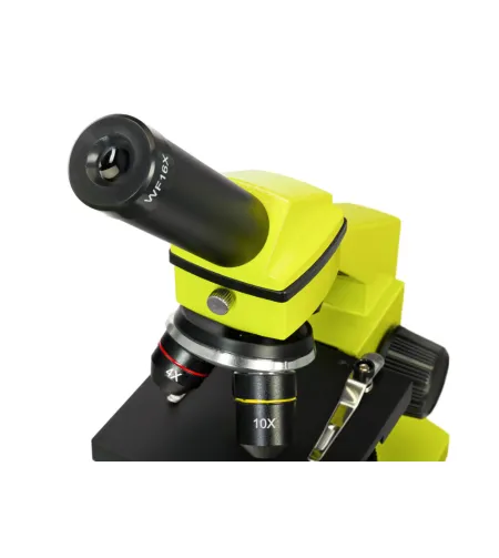 Microscope Levenhuk Rainbow 2L PLUS 64x - 640x Lime with experiment kit K50