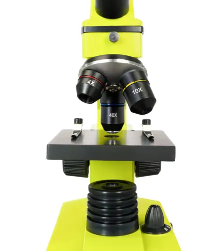 Microscope Levenhuk Rainbow 2L PLUS 64x - 640x Lime with experiment kit K50