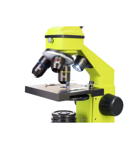 Microscope Levenhuk Rainbow 2L PLUS 64x - 640x Lime with experiment kit K50