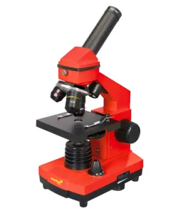 Mikroskops Levenhuk Rainbow 2L PLUS Oranžā Krāsā  ar Eksperimentālo Komplektu K50