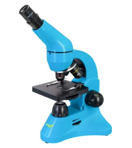 Mikroskops ar Eksperimentālo Komplektu K50 Levenhuk Rainbow 50L Debeszilā krāsā 40x - 800x