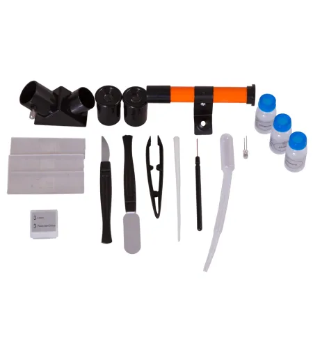 Mikroskops & Teleskops & Binoklis  Bērniem ar Eksperimentālo Komplektu Levenhuk LabZZ MTB3